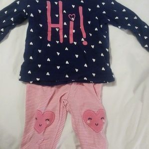 Carters 3-6 girls hi! Outfit